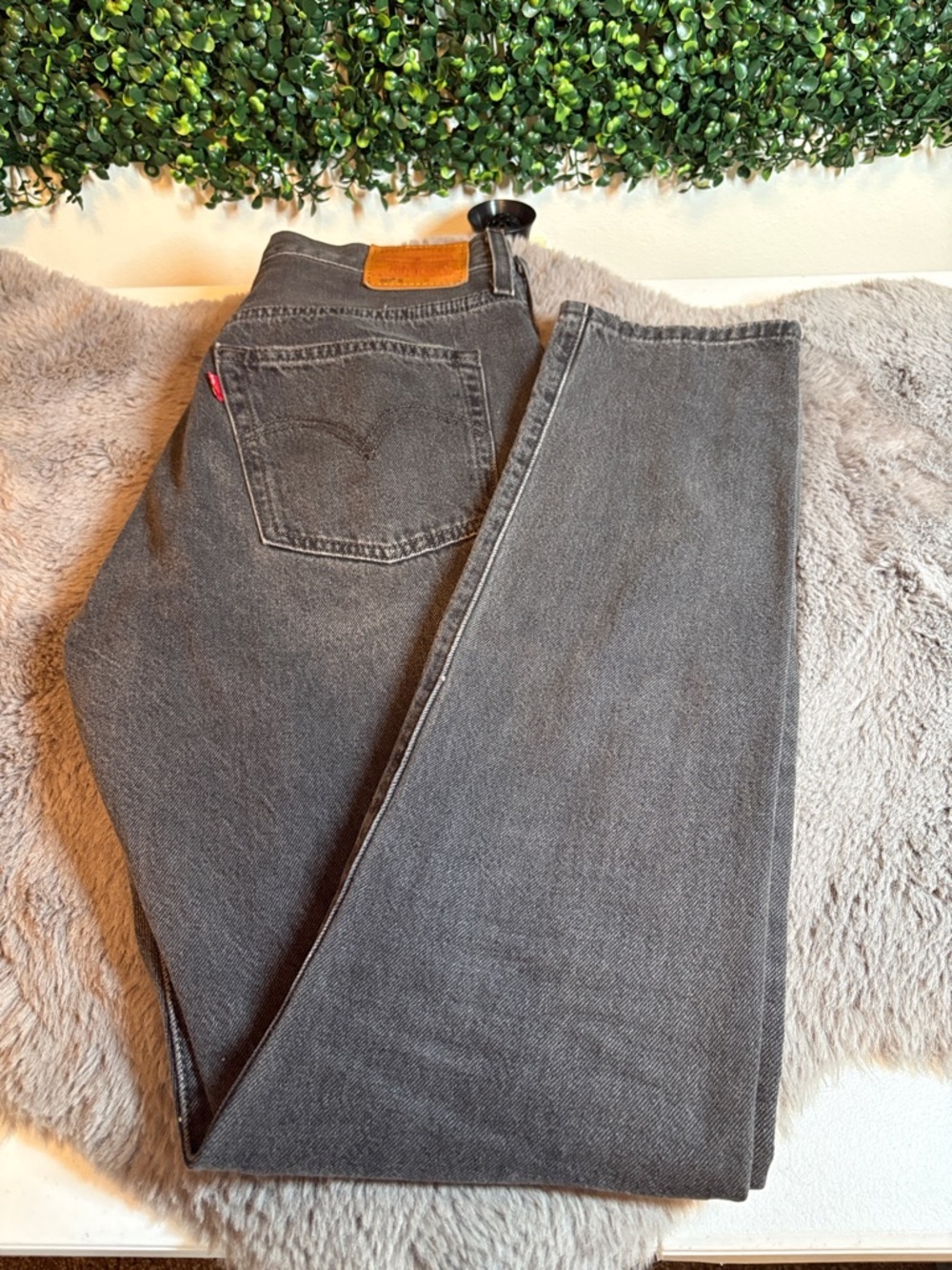 Levi's Premium 501 Washed Black Jeans Size 26 x 30